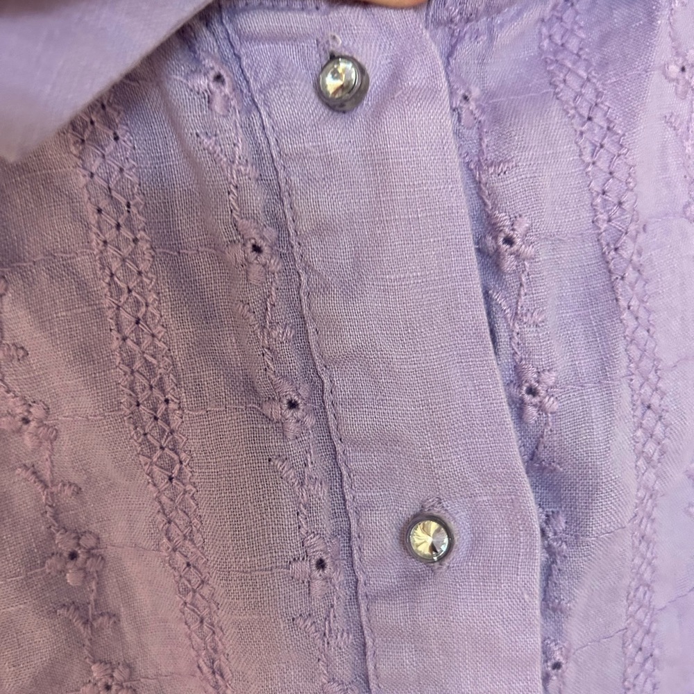 J.Jill Sleeveless Button Up Blouse - Picture 2 of 4